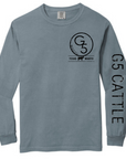 Texas Wagyu Long Sleeve Comfort Colors Shirt G FIVE Cattle & Meats