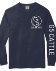 Texas Wagyu Long Sleeve Comfort Colors Shirt G FIVE Cattle & Meats