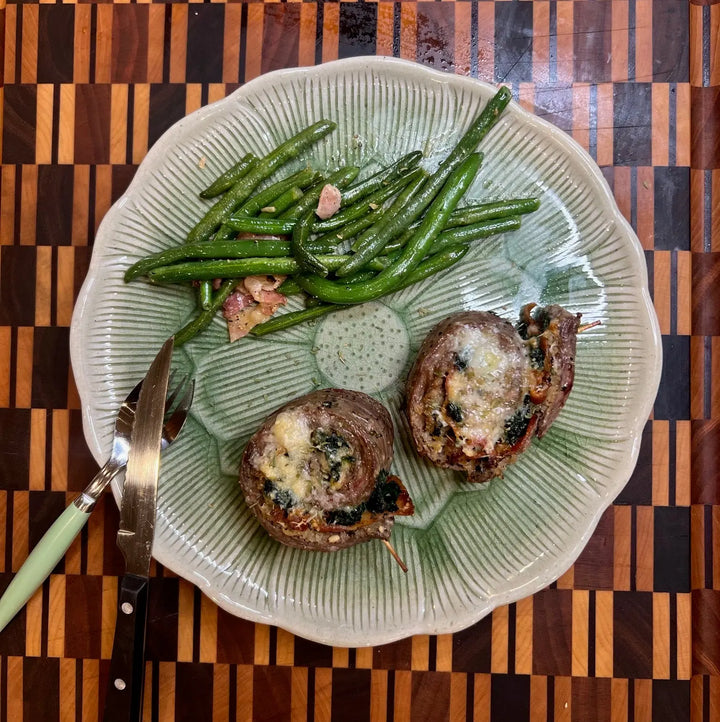 Wagyu Flank Steak Pinwheels – G FIVE Cattle & Meats