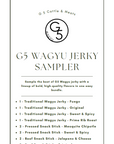 G5 Wagyu Jerky Sampler Pack G FIVE Cattle & Meats