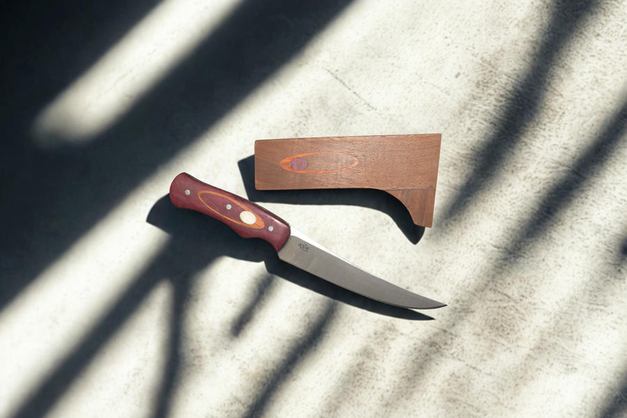 Hand Made Edge Knives - Kitchen Knife/Block