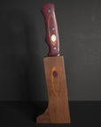 Hand Made Edge Knives - Kitchen Knife/Block