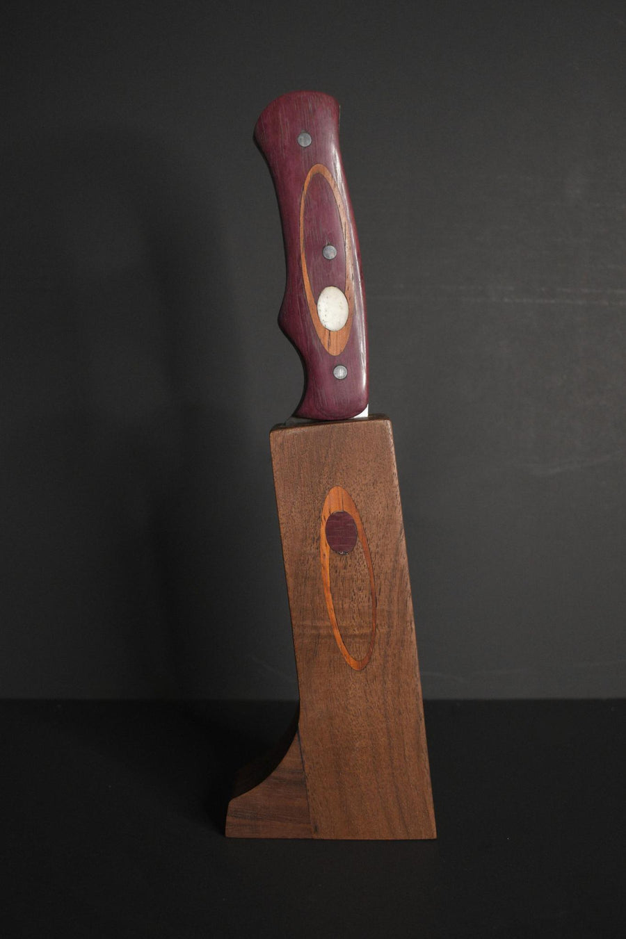 Hand Made Edge Knives - Kitchen Knife/Block